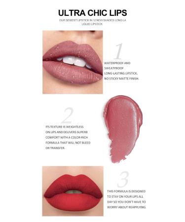 Buy Lip Gloss Set | Shiny Non-Stick Lip Glaze - Matte & Pearlescent Finish | 12 Pcs - International Shipping Available - Buy Online on GoSupps.com