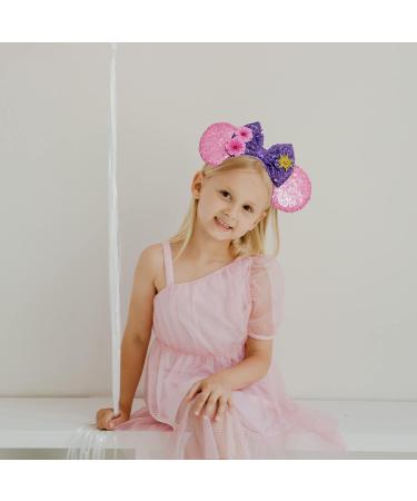 Glitter Rapunzel Mouse Ear Headband for Women and Girls - Perfect for Birthday Party and Prom - Buy Online on GoSupps.com