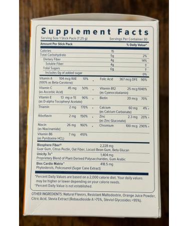 UNICITY BALANCE ORANGE - Stay Full Longer Slowing Carbohydrate Absorption (30 Packets). Helps Support a Healthy Digestive System and Keeps Your Body Well Maintained (30-Day Supply) - Buy Online on GoSupps.com