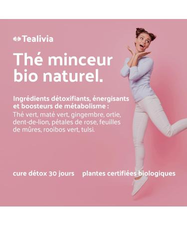 Tea Livia - Organic Slimming Green Tea | Keep Slim | Detox Cure 30 Days | Certified Organic | Loose Tea 60g - 30 cups - Buy Online on GoSupps.com