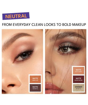 45 Shades Eyeshadow Palette - Highly Pigmented Neutral Tones | Long Lasting Matte Shimmer & Glitter Eye Makeup - Buy Online on GoSupps.com