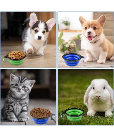 Buy Magrimaxio Foldable Dog Bowl - Portable 2-Piece Travel Water Bowl for Pets with Carabiner - Buy Online on GoSupps.com