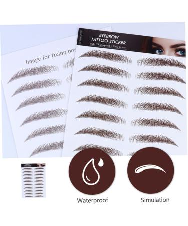 Housoutil 15 Pcs Eyebrow Stickers False Eyebrow Eyebrows Artificial Eyebrow 3d Template Eyebrow Trimming - Buy Online on GoSupps.com