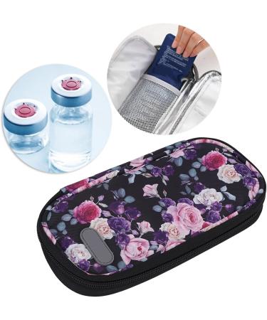 Diabetic Medication Cooler Case - Purple Multi-Layer Bag for Portable Insulin Storage - Prevents Spoilage and Easy to Close - Ideal for Outdoor Use - Buy Online on GoSupps.com