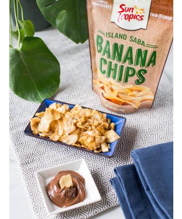 Buy SUN TROPICS Island Saba Banana Chips - 6 OZ | Healthy Snack Delivered - Buy Online on GoSupps.com