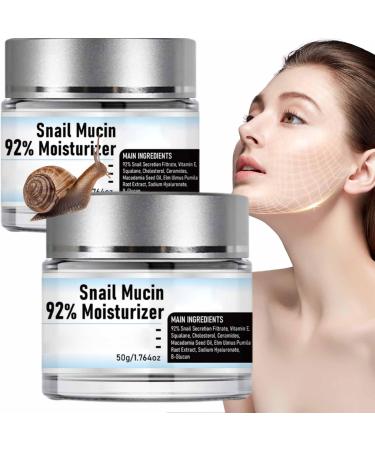 Snail Mucin 92% Moisturizer Daily Face Moisturizer Snail Mucin Hydrating Repair Face Gel Cream Advanced Snail 92 all In One Cream Snail Mucin 92% Moisturizer Repair Cream For Dry & Sensitive Skin