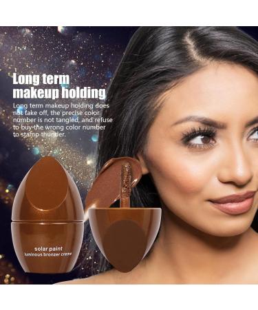 Face Bronzer Makeup Set | Four Shades Face Highlighting Shade Pencil - Ultra-Smooth Water and Sweat-Resistant Shade Kit for Face Cheekbone Body 03# Bronze With Pearlescent  - Buy Online on GoSupps.com