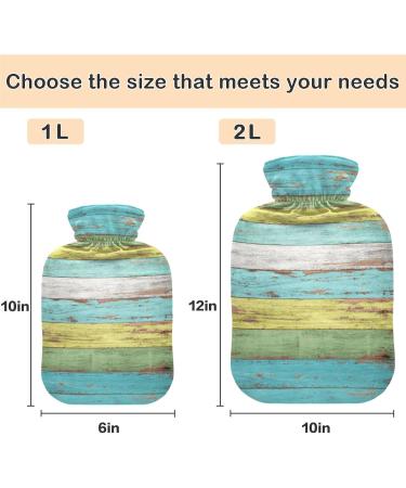 Buy Naanle Vintage Blue Heat Bottle with Cover | 2L Hot Water Bottle for Pain Relief & Therapy | International Shipping Available - Buy Online on GoSupps.com