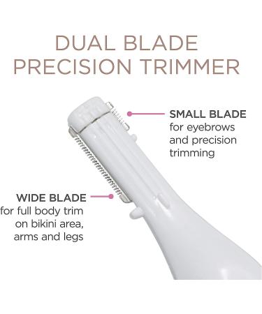 Conair Satiny Smooth Cordless Ladies Dual Blade Precision Trimmer - Perfect for Precision Grooming - Buy Online on GoSupps.com