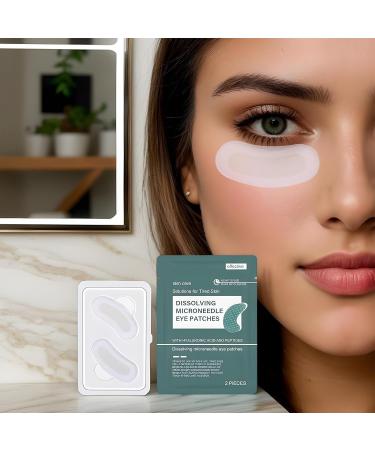 8PCS Patchs pour les Yeux Micro-aiguilles Dissolvantes Patch Nano Microneedle avec Acide Hyaluronique Peptides et Extraits de Naturels Soin Anti Cernes Poche et clat - Buy Online on GoSupps.com