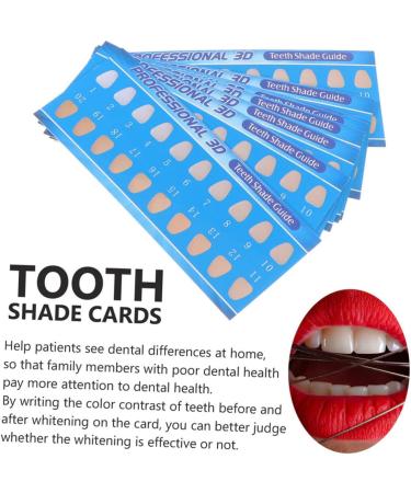 Shop TOVINANNA 60 STK Dental Color Card - Professional Tooth Whitening Guide & Oral Care Tool for International Delivery - Buy Online on GoSupps.com