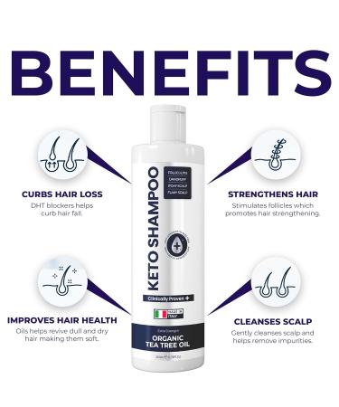 Buy Anti Dandruff Shampoo | Sulfate-Free & Medicated | Tea Tree Oil for Itchy Dry Scalp & Hair Growth | Folliculitis & Seborrheic Dermatitis Treatment - Buy Online on GoSupps.com