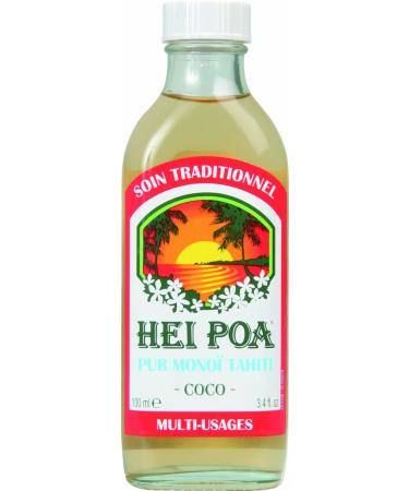 Hei Poa Traditional Monoi Oil (Coconut) 100 ml (1 pack)