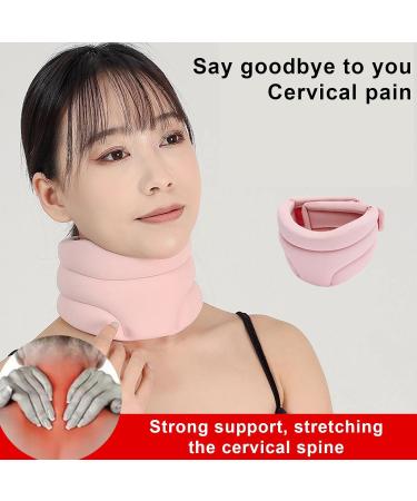 Neck Brace Cervical Collar - Neck Support Brace for Sleeping Cervical Collar Neck Brace for Sleeping Soft Foam Relief of Cervical Spine Pressure Cervical Back Pillow Human Neck Support Tool Pink - Buy Online on GoSupps.com