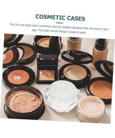 PLAFOPE 8 Pcs Powder Box Empty Powder Case Cosmetic Powder Containers Loose Powder Case Golden Cover Abs - Buy Online on GoSupps.com
