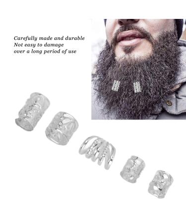 300 Pieces Silver Beard Beads - DIY Retro Lightweight Viking Hair Accessories for Men & Women - Buy Online on GoSupps.com