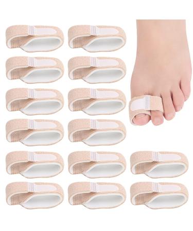 14 PCS Hammer Toe Straightener Toe Straightener for Correcting Hammer Toes Crooked Toes & Overlapping Toe Ring Design Protects Toe Strap Ideal for Daily Wear & Exercise
