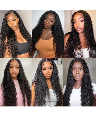 10A Brazilian Virgin Remy Water Wave Human Hair Bundles - 18 20 22 24 Inch Natural Black Color - Buy Online on GoSupps.com