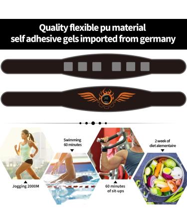 Buy EMS Belly Trainer - Portable Electrical Abdominal Muscle Stimulator with 8 Modes for Effective Stomach Training - Buy Online on GoSupps.com