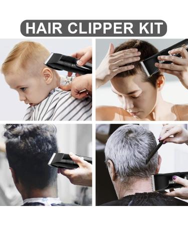 BOMPOW Electric Hair Clippers Trimmer Kit with Adjustable Speeds & 6 Guide Combs - Black - Buy Online on GoSupps.com