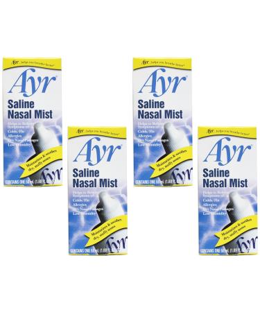 Ayr Saline Nasal Mist 50 mL (Pack of 4)