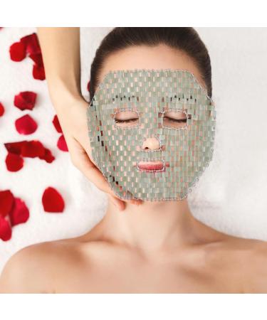 jojofuny Masque Visage Jade Naturel Rafra chissant pour Spa Apaisant les Poches et Irritations Nettoie Facilement - Buy Online on GoSupps.com