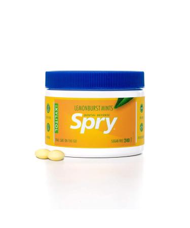 Xlear Spry Lemonburst Sugar-Free Mints - 240 Count (144g) | Refreshing Breath & Oral Care - Buy Online on GoSupps.com