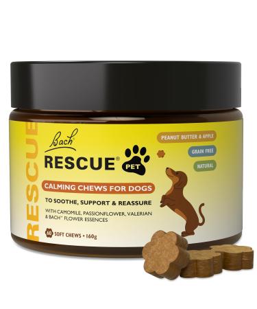 Rescue Natural Dog Calming Chews with Calming Botanicals to Sooth Support and Reassure Calming Dog Treats Ideal for Separation Fireworks Storms Travel
