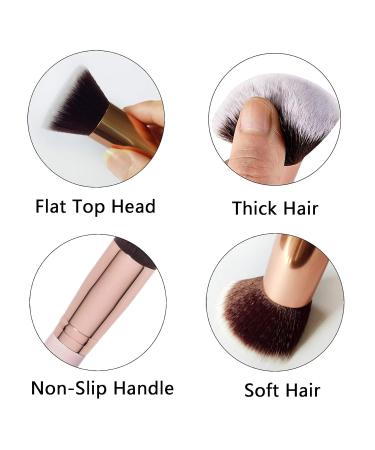 Jeopoom Rose Gold Makeup Brush Ideal Foundation & Cosmetic Brush for Polishing & Blending - Buy Online on GoSupps.com