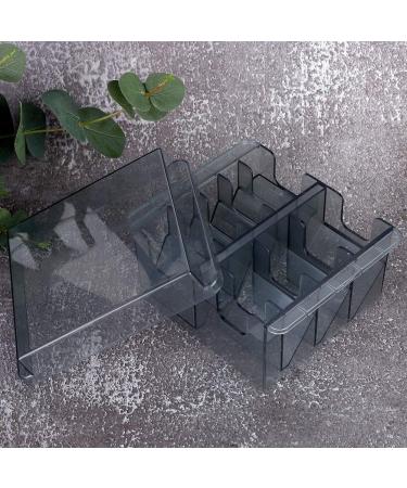 Haircutting Limit Comb Storage Box Transparent Grey Plastic Hair Clipper Guide Combs Accessories Holder - Buy Online on GoSupps.com