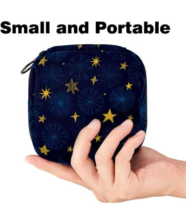 Buy Stylish Storage Bags for Women's Bandages - Boho Stars & Blue Floral Portable Menstrual Inserts Perfect for School & Office - Buy Online on GoSupps.com