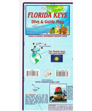 Franko Maps Florida Keys Scuba Diving Guide and Dive
