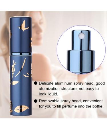 Travel Mini Perfume Refillable Atomizer Container Portable Perfume Bottle Aluminum Atomizer Empty Cosmetic Spray Bottle Mini Refillable Perfume Portable Atomizer Bottle (Blue) - Buy Online on GoSupps.com