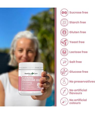 Healthy Care Evening Primrose Oil 1000mg 200 Capsules - Buy Online on GoSupps.com