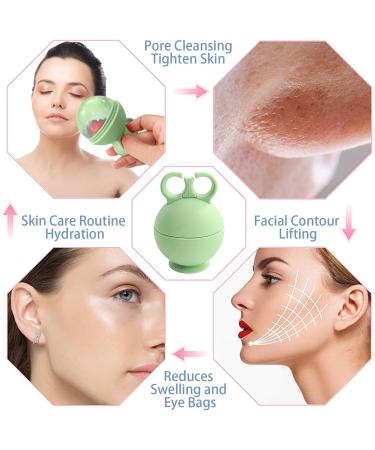 Varatikok Ice Holder for Face | Reusable Spherical Ice Shape | Cool Green Eisball for Women | Refreshing Facial Relief - Buy Online on GoSupps.com