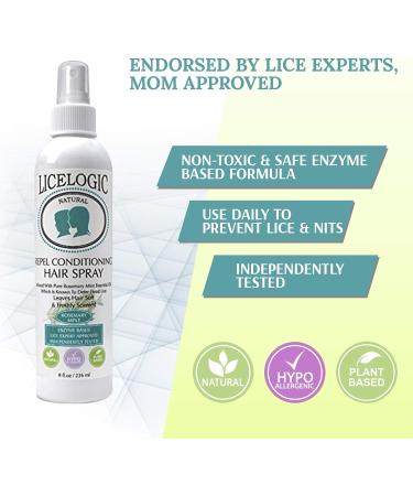 LiceLogic Repel Lice Prevention 3 Pc Kit 8oz Rosemary Mint - Kills Super Lice & Eggs, Prevents & Repels Naturally Derived, Non-Toxic Formula - Buy Online on GoSupps.com