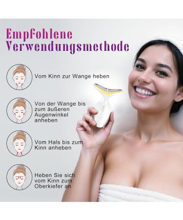 Buy Face Massage Device | EMS Electric Facial Massager for Anti-Aging Skin Tightening & Lifting | 4 Modes for Neck & Face Care - Buy Online on GoSupps.com