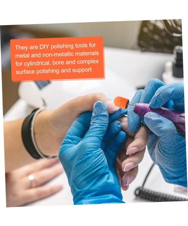 FRCOLOR Nail Polisher Sand Cap Grinder Electric Nail Drill Head electric nail file replacement heads Replacement Nail Drill Bits electric da sander manicure acrylic Grinding wheel - Buy Online on GoSupps.com