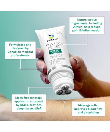 KaLaya Extra Strength Pain Relief Cream With CSSO and Roller Massager Ball for Back Neck Muscle Shoulder Hand and Knees with Natural Active Pain Blocking & Anti inflammatory Ingredients (100g) - Buy Online on GoSupps.com