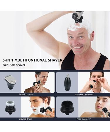 Ufree Head Shavers 6D Professional 5 in 1 for Bald Men - Waterproof Electric Shaver, Trimmer & Grooming Kit with LED Display - Buy Online on GoSupps.com
