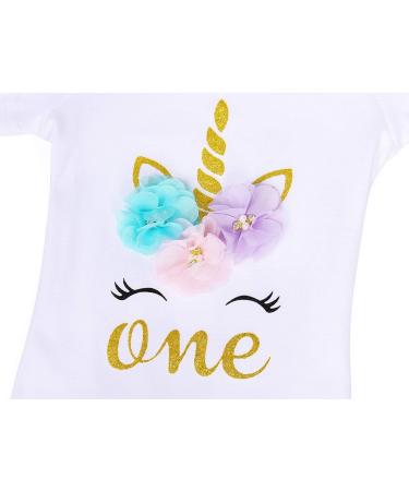 WonderBabe Baby Girls 1st Birthday Romper Tulle Tutu Skirt Set - Purple - 1 Year - Buy Online on GoSupps.com