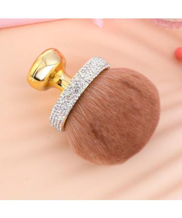 Large Kabuki Makeup Brush for Streak-Free Self Tan Application | Premium Bronze Blend Back Applicator with Rhinestones - Perfect for Face & Legs - Buy Online on GoSupps.com