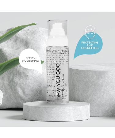 Dew You Boo Setting Spray - Hydrating Makeup Setting Spray with Hyaluronic Acid, Aloe Vera & Coconut Water - Buy Online on GoSupps.com