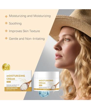rabuu Hydrating Face Cream For Dry Skin - Daily Moisturizer 24H Long-Lasting Hydration Non-Greasy Formula Soothes & Nourishes - Buy Online on GoSupps.com