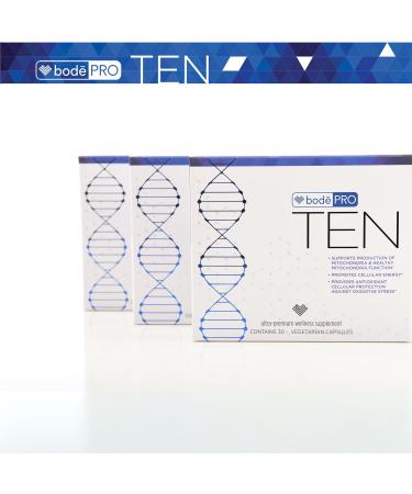 TEN Advanced Antioxidant Supplement - CoQ10 PQQ & Magnesium for Mitochondrial Health | Vegetarian Capsules | 30ct Dietary Supplement for Vitality & Well-being - Buy Online on GoSupps.com
