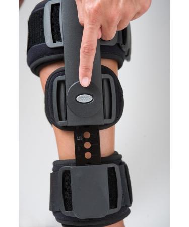 Rolyan Defender Post-Op Knee Brace - Premium Hinged Support for MCL/ACL Tears & Meniscus Injuries - Regular Size International Shipping Available - Buy Online on GoSupps.com