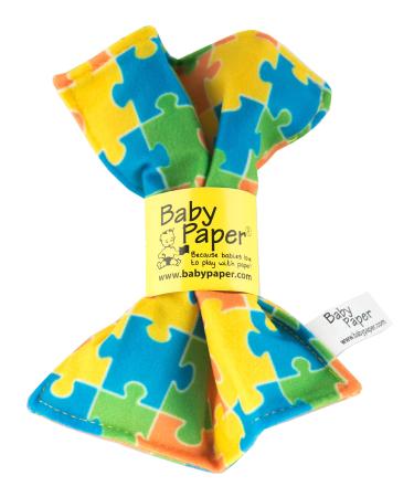 Original Baby Paper - Crinkle Paper and Sensory Toy for Babies and Infants | Puzzle Printed | Non-Toxic  Washable