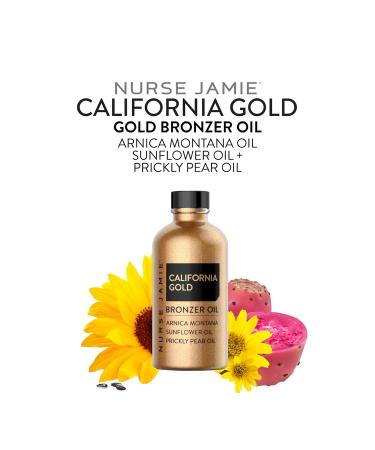 Nurse Jamie California Gold Bronzer Oil 4 Oz - Premium Self-Tanning Oil for Radiant Skin | International Shipping Available - Buy Online on GoSupps.com