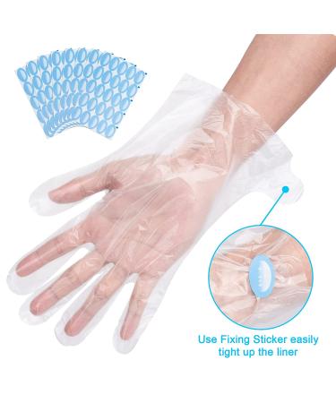 200 Pcs Paraffin Wax Bath Liners - Disposable Plastic Gloves and Booties for Spa Pedicure - Hands & Feet Protection for Women and Men - Buy Online on GoSupps.com