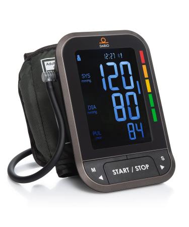 Dario Blood Pressure Monitor Gen2 - Automatic Digital BP Machine with Large Backlit Display Upper Arm Meter and Large Cuff for Accurate Home Use, with Carrying Case (Large 8.75-16.5 in (22-42cm))